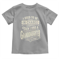 Vintage Style Western Funny Grandpas Girls Toddler T Shirt I Used To Be In Charge Then I Had A Granddaughter Retro Look