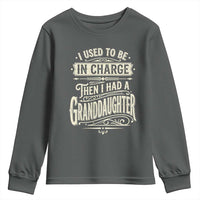 Vintage Style Western Funny Grandpas Girls Youth Sweatshirt I Used To Be In Charge Then I Had A Granddaughter Retro Look
