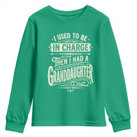 Vintage Style Western Funny Grandpas Girls Youth Sweatshirt I Used To Be In Charge Then I Had A Granddaughter Retro Look