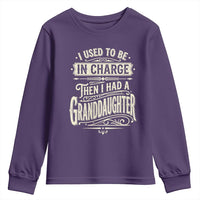 Vintage Style Western Funny Grandpas Girls Youth Sweatshirt I Used To Be In Charge Then I Had A Granddaughter Retro Look