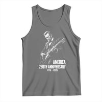 America 250th Anniversary Abraham Lincoln Rock Star Tank Top Funny Electric Guitar Player 1776 to 2026 Semiquincentennial