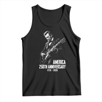 America 250th Anniversary Abraham Lincoln Rock Star Tank Top Funny Electric Guitar Player 1776 to 2026 Semiquincentennial
