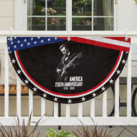 America 250th Anniversary Abraham Lincoln Rock Star Patriotic Fan Flag Funny Electric Guitar Player 1776 to 2026 Semiquincentennial