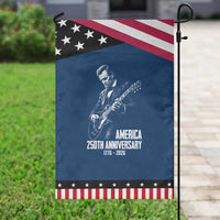 America 250th Anniversary Abraham Lincoln Rock Star Patriotic Garden Flag Funny Electric Guitar Player 1776 to 2026 Semiquincentennial