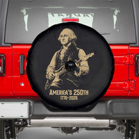 America's 250th George Washington Rock Star Spare Tire Cover Funny Electric Guitar Player Vintage 1776 to 2026 Semiquincentennial