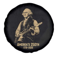 America's 250th George Washington Rock Star Spare Tire Cover Funny Electric Guitar Player Vintage 1776 to 2026 Semiquincentennial