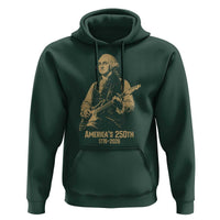 America's 250th George Washington Rock Star Hoodie Funny Electric Guitar Player Vintage 1776 to 2026 Semiquincentennial