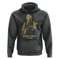 America's 250th George Washington Rock Star Hoodie Funny Electric Guitar Player Vintage 1776 to 2026 Semiquincentennial