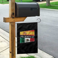Spain Mexico Heritage Pride Garden Flag Yes I'm Both Identity Roots for Hispanics Latinos - Wonder Print Shop