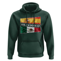 Spain Mexico Heritage Pride Hoodie Yes I'm Both Identity Roots for Hispanics Latinos - Wonder Print Shop