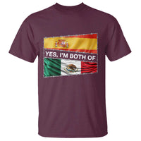 Spain Mexico Heritage Pride T Shirt Yes I'm Both Identity Roots for Hispanics Latinos TS02