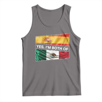 Spain Mexico Heritage Pride Tank Top Yes I'm Both Identity Roots for Hispanics Latinos - Wonder Print Shop