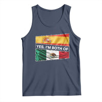 Spain Mexico Heritage Pride Tank Top Yes I'm Both Identity Roots for Hispanics Latinos - Wonder Print Shop