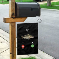 Fih Calling Funny Fish Garden Flag Fishing Lover Hilarious Phone Call Parody - Wonder Print Shop