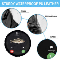 Fih Calling Funny Fish Spare Tire Cover Fishing Lover Hilarious Phone Call Parody - Wonder Print Shop