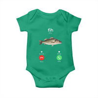 Fih Calling Funny Fish Baby Onesie Fishing Lover Hilarious Phone Call Parody - Wonder Print Shop