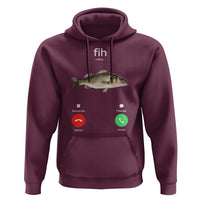 Fih Calling Funny Fish Hoodie Fishing Lover Hilarious Phone Call Parody - Wonder Print Shop