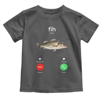 Fih Calling Funny Fish Toddler T Shirt Fishing Lover Hilarious Phone Call Parody - Wonder Print Shop