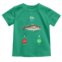 Fih Calling Funny Fish Toddler T Shirt Fishing Lover Hilarious Phone Call Parody - Wonder Print Shop