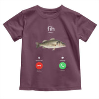 Fih Calling Funny Fish Toddler T Shirt Fishing Lover Hilarious Phone Call Parody - Wonder Print Shop