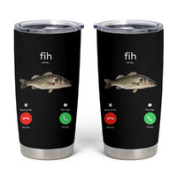 Fih Calling Funny Fish Tumbler Cup Fishing Lover Hilarious Phone Call Parody - Wonder Print Shop