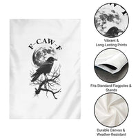 Funny Crow F Caw F Garden Flag Gothic Raven and Moon TS02