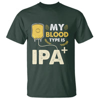 Beer Lover T Shirt My Blood Type Is IPA+ Funny IPA Positive Craft Beer Lovers - Wonder Print Shop