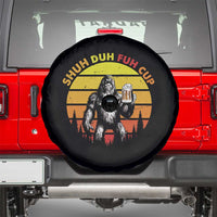 Funny Camping Bigfoot Drinking Spare Tire Cover Shuh Duh Fuh Cup Campers Retro