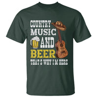 Beer Lover T Shirt Country Music And Beer That's Why I'm Here Western Drinking - Wonder Print Shop