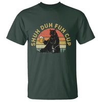 Beer Lover T Shirt Shuh Duh Fuh Cup Retro Funny Bear Drinking Beer Camping - Wonder Print Shop