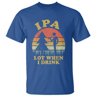 Beer Lover T Shirt IPA Lot When I Drink Funny I Pee A Lot Vintage Beer Lover - Wonder Print Shop