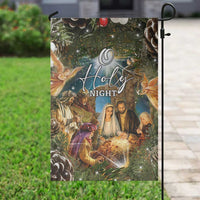 O Holy Night Nativity Scene Garden Flag Christian Christmas Angels and Baby Jesus - Wonder Print Shop