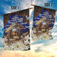 Luke 2:11 Bible Verse Nativity Garden Flag Religious Christmas Holy Family Scripture - Wonder Print Shop