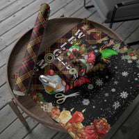 Christmas Gnome Welcome Wrapping Paper Cute Holiday Gnomes with Plaid and Candy Cane Winter - Wonder Print Shop