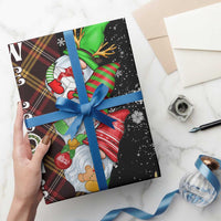 Christmas Gnome Welcome Wrapping Paper Roll Cute Holiday Gnomes with Plaid and Candy Cane Winter - Wonder Print Shop