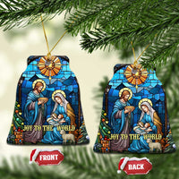 Joy to the World Stained Glass Nativity Scene Christmas Ceramic Ornament Christian Christmas Holy Family Star of Bethlehem - Wonder Print Shop