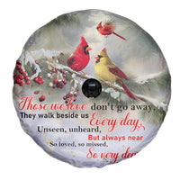 Cardinal Memorial Winter Christmas Spare Tire Cover Those We Love Dont Go Away Red and Yellow Cardinals - Wonder Print Shop