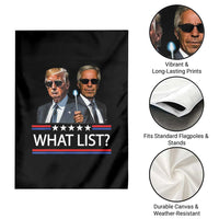 Funny Political Conspiracy Parody Garden Flag What List Men in Black Meme - Wonder Print Shop