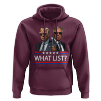 Funny Political Conspiracy Parody Hoodie What List Men in Black Meme - Wonder Print Shop