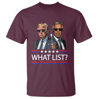 Funny Political Conspiracy Parody T Shirt What List Men in Black Meme - Wonder Print Shop