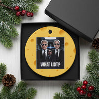 What List Dark Political Humor Ceramic Ornament Funny Political Conspiracy Parody - Wonder Print Shop