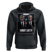What List Dark Political Humor Hoodie Funny Political Conspiracy Parody - Wonder Print Shop