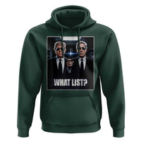 What List Dark Political Humor Hoodie Funny Political Conspiracy Parody - Wonder Print Shop