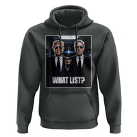 What List Dark Political Humor Hoodie Funny Political Conspiracy Parody - Wonder Print Shop