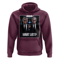 What List Dark Political Humor Hoodie Funny Political Conspiracy Parody - Wonder Print Shop