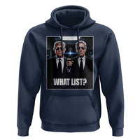 What List Dark Political Humor Hoodie Funny Political Conspiracy Parody - Wonder Print Shop