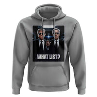 What List Dark Political Humor Hoodie Funny Political Conspiracy Parody - Wonder Print Shop