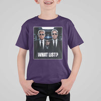 What List Dark Political Humor T Shirt For Kid Funny Political Conspiracy Parody - Wonder Print Shop