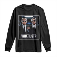 What List Dark Political Humor Long Sleeve Shirt Funny Political Conspiracy Parody - Wonder Print Shop