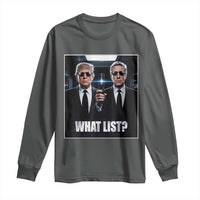 What List Dark Political Humor Long Sleeve Shirt Funny Political Conspiracy Parody - Wonder Print Shop